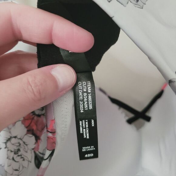 Torrid Dream Wire-Free Boost Push-Up Bra in Frida Floral Pearl Blue Size 42D - Picture 8 of 12